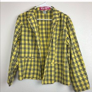 Cher clueless jacket. Yellow plaid jacket.